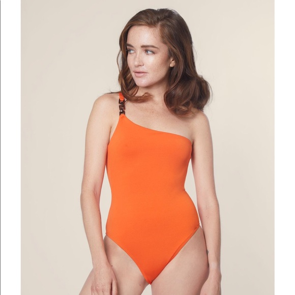 Love Nacre Tops - Nacre Orange Bodysuit